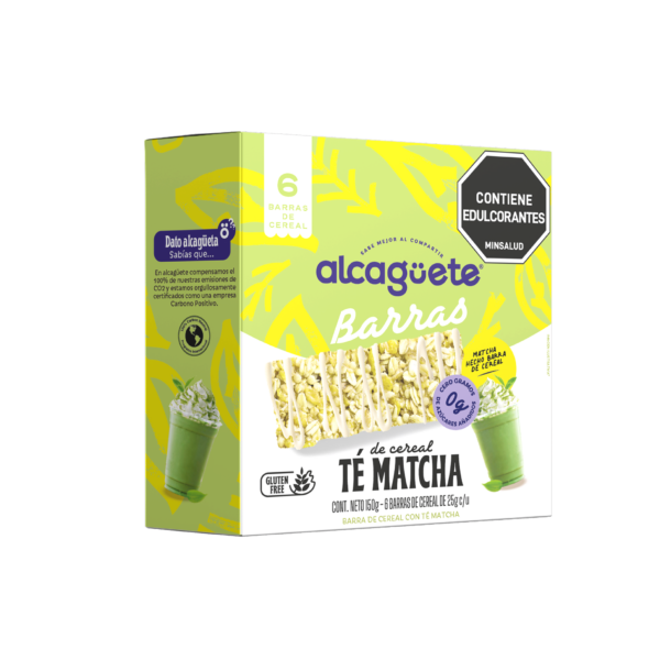 6 pack Barras sabor Té de Matcha