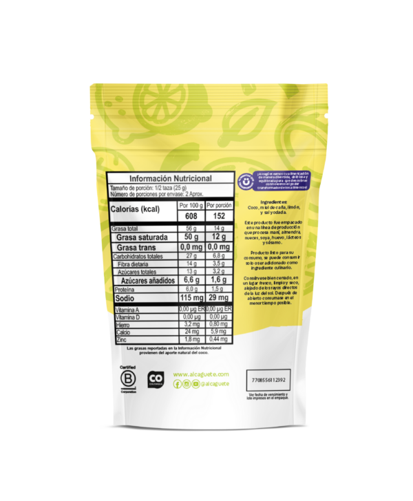 Chips limonada de coco