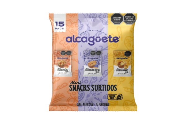 15 pack snacks sin gluten
