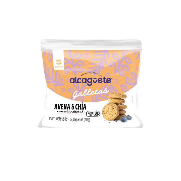 5 Pack Galleta de Avena y Chia Alcaguete