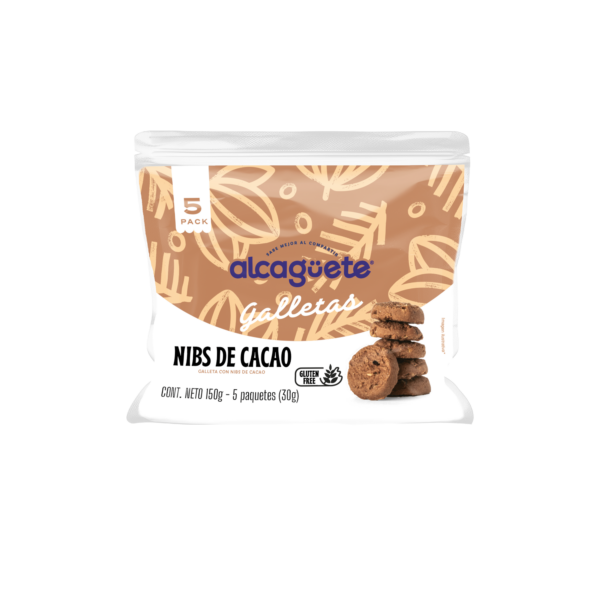 5 Pack Galletas Nibs de Cacao