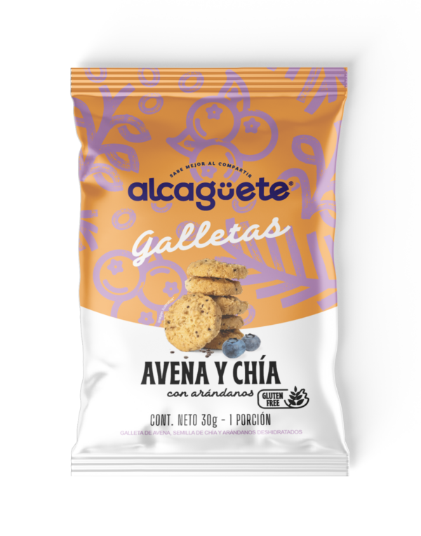 5 Pack Galleta de Avena y Chia Alcaguete