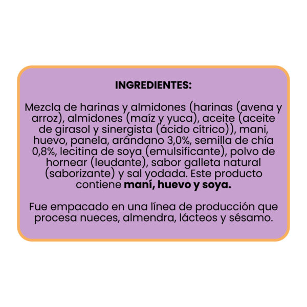 5 Pack Galleta de Avena y Chia Alcaguete