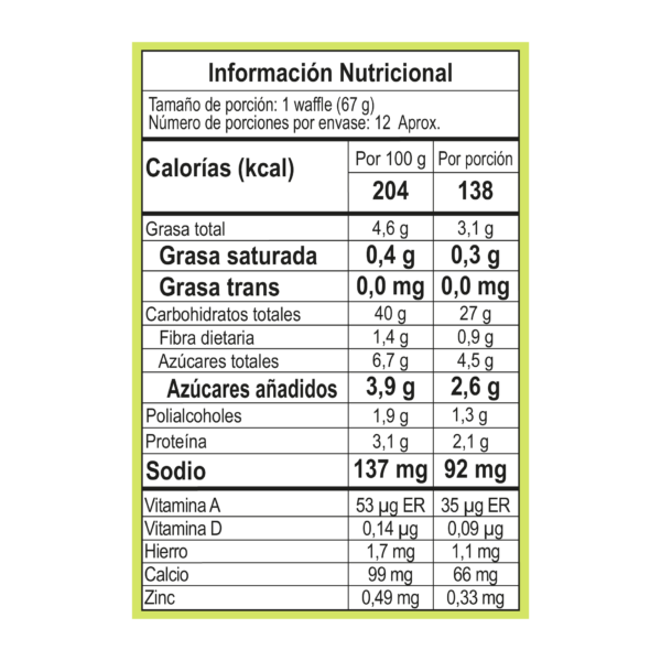 Premezcla Waffles de Choclo 400g