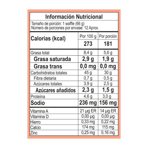 Premezcla Waffles de Pandebono
