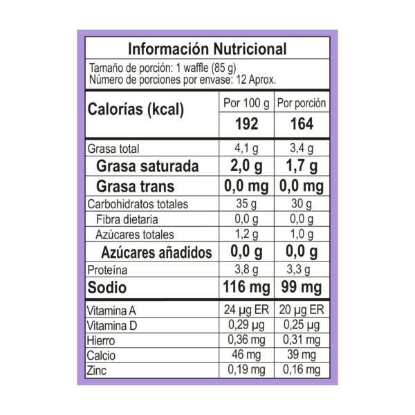 Premezcla Waffles Pandeyuca 400g