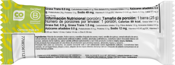 6 pack Barras sabor Té de Matcha